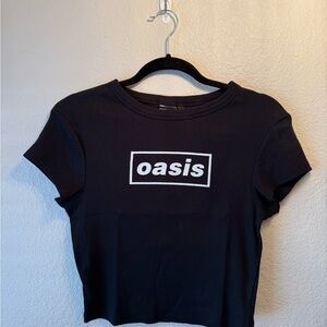 Oasis Black Crop Top